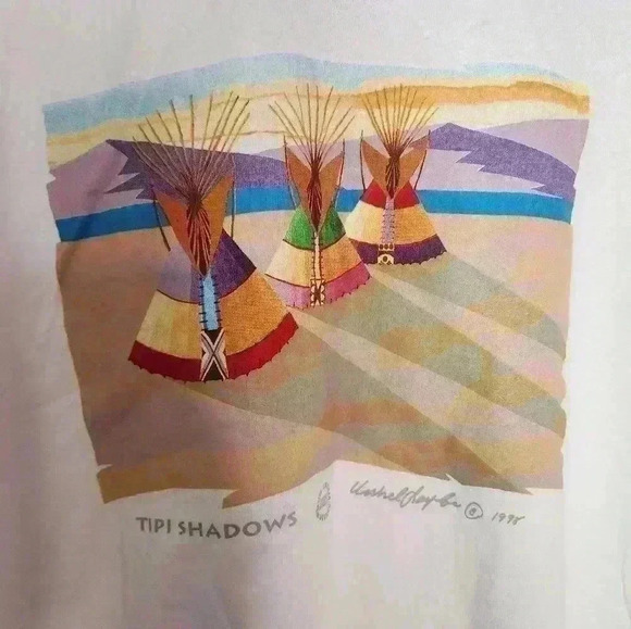 NWT Size XL Warrior Apparel Tipi Shadows Urshel Taylor Native American - Picture 4 of 7